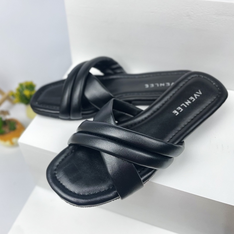 Sandal Wanita Flat Korea Empuk Sol Karet Avenlee Cheery