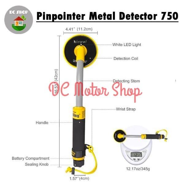 PI-iking 750 Waterproof Metal Detector 30M Underwater Metal Detector