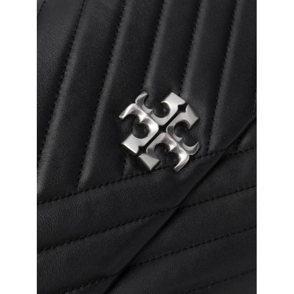 Tory Burch Kira Chevron Convertible Shoulder Bag ( Black )