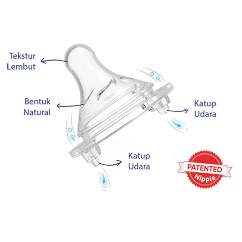 Dot Bayi Baby Safe Double Valves Nipple 2pcs