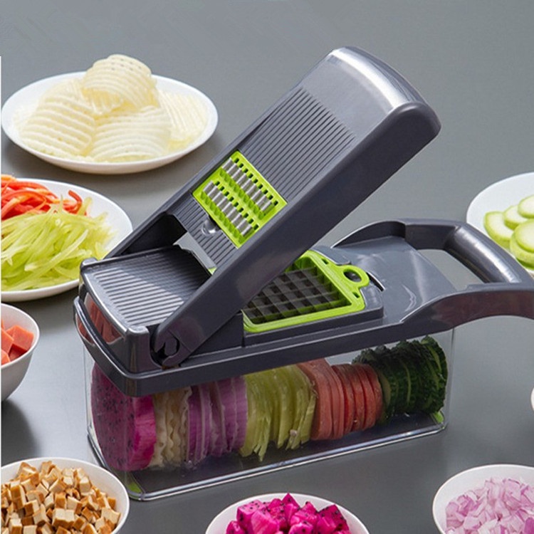 Parutan Serbaguna Sayur dan Buah Multifungsi 8 in 1 Pengiris Sayur Vegetable Fruit Slicer