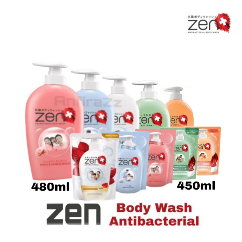 Jual Zen Antibacterial Body Cleanser Shopee Indonesia