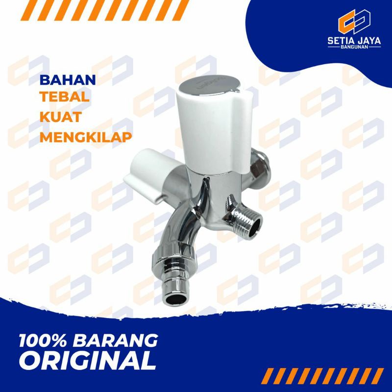 Kran / Keran / Cabang / Double / Shower PVC / Plastik Soligen S22