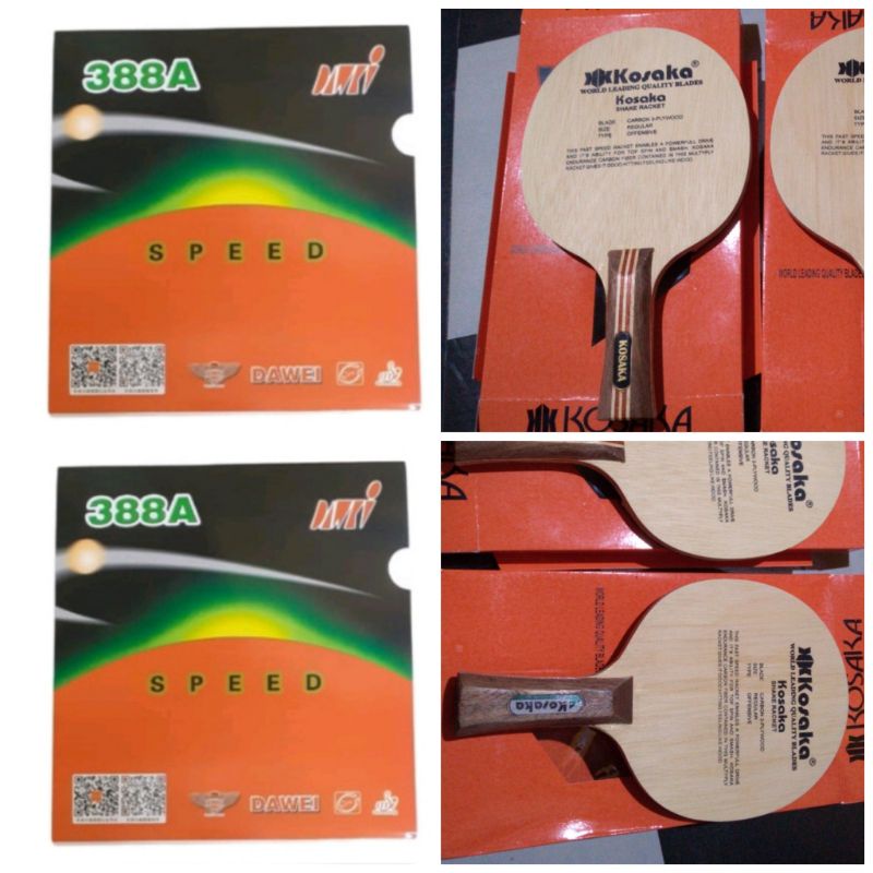 BET RAKITAN BLADE KOSAKA RUBER  DAWEI
