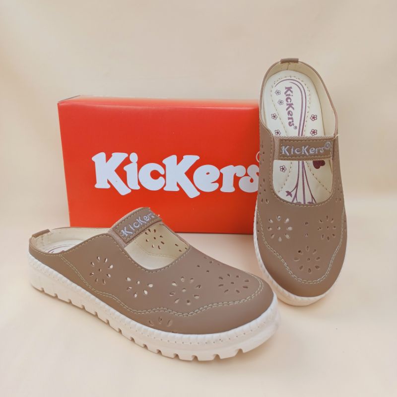 Sandal wanita kickers terbaru bigsize Jumbo 41-45. SL aulia 09 elastis