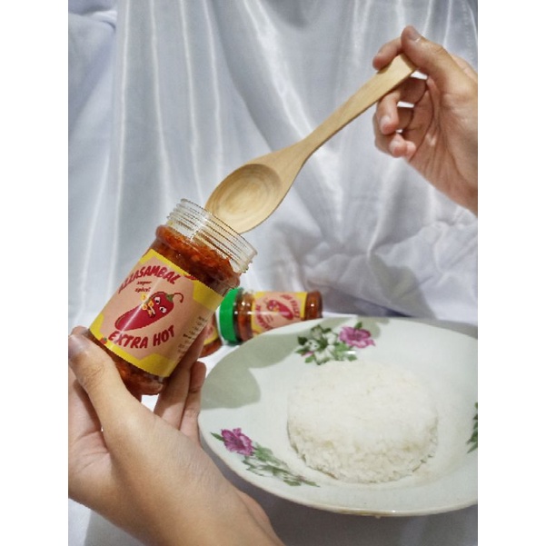 

Azzasambal sambal baby cumi / sambal teri medan / sambal pete 200gr