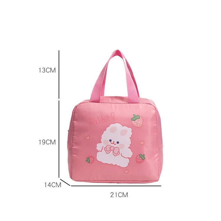 Tas bekal TB09 kelinci bear korea style cute rabbit lunch bag bento