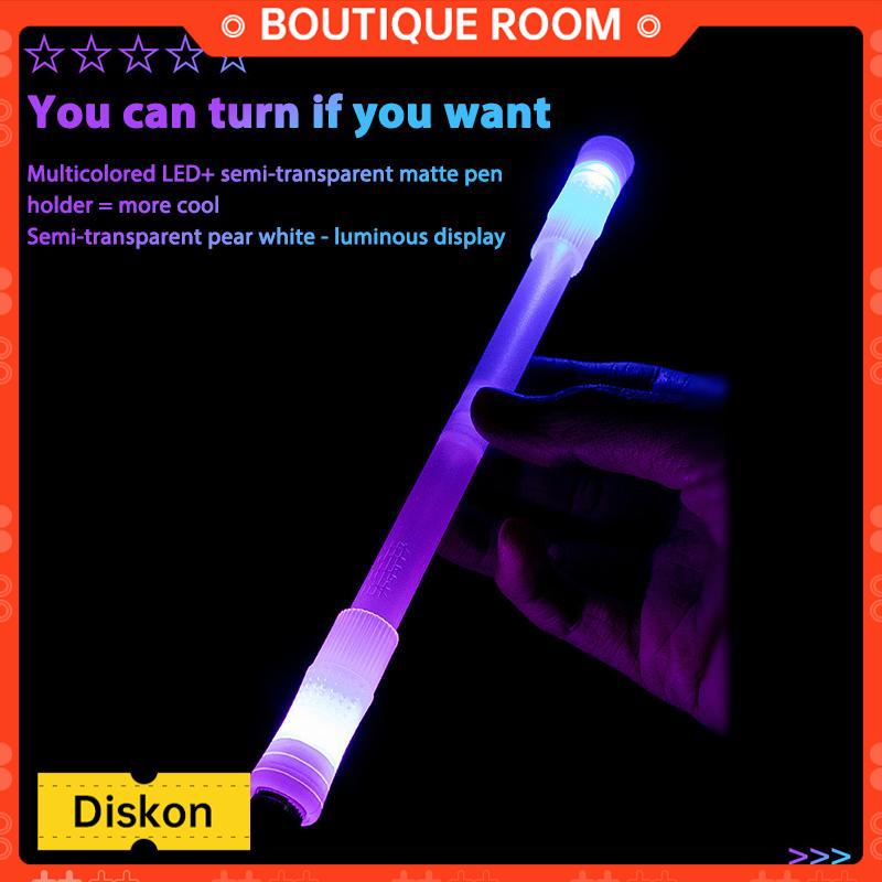 

Ready✨spinning pen LED anti stress pulpen pena putar plastik balance bolpoin rotating dengan lampu pernapasan keren berputar bercahaya dekompresi pens BER