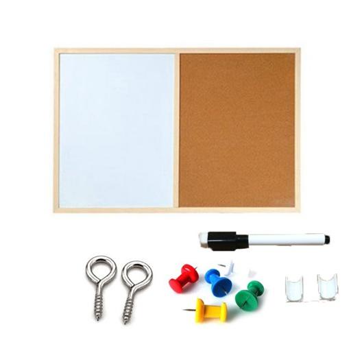 

((E-OQT_♥☞)) Message board Background Boardsend sticker cork message board Decorative Board With Frame Cork Board-langsung kirim