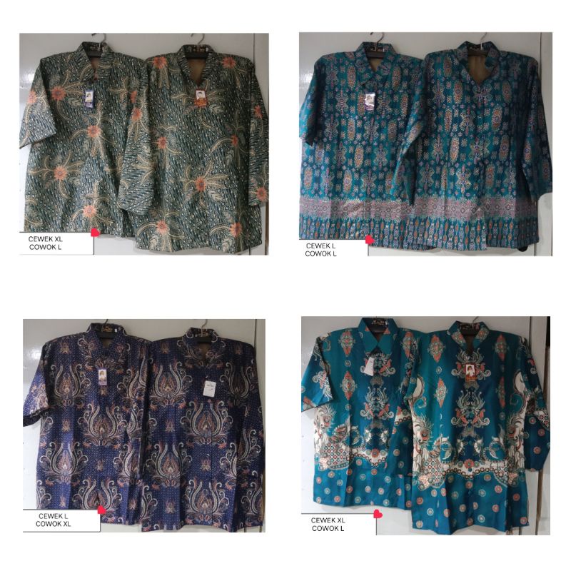 BAJU COUPLE BATIK / BAJU PAPA MAMA / BAJU PASANGAN / BATIK COUPLE / BAJU BATIK / ATASAN BATIK