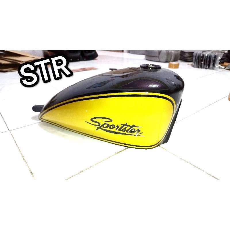 tengki japstyle tangki japstyle SPORTER cat kuning bober scramble chopper