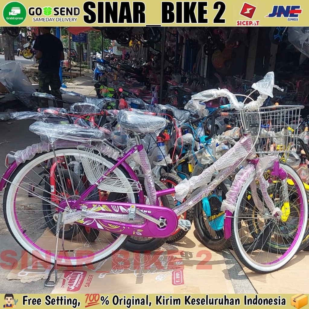 Sepeda Keranjang Dewasa 20,24 &amp; 26 Inch JIEYANG 01A  City Bike