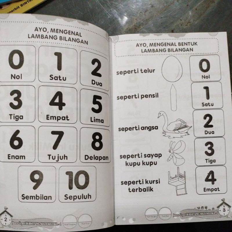 buku juara cepat berhitung matematika isi 2 buku 1&amp; 2.15×24 CM