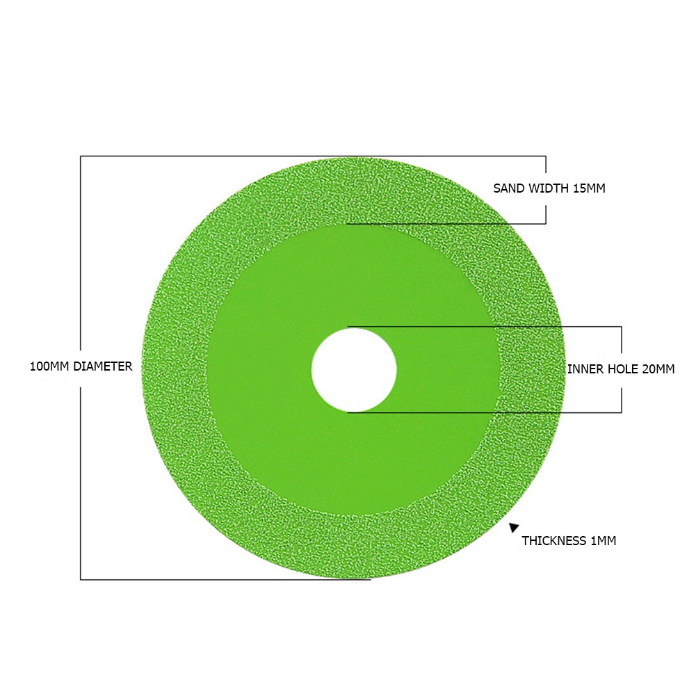 Diamond Wheel Potong Kaca Batu Akik Keramik Marmer 4 inch