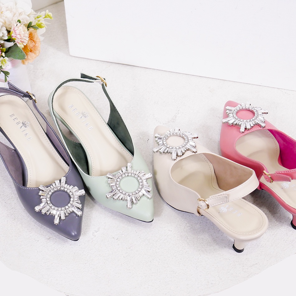 Bernx's Shoes - Sepatu Pesta Pengantin Widya Slingback Heels 5 cm