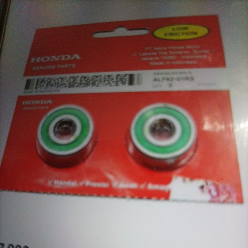 laher bearing roda depan beat, vario suprax 125 originial ahm,laher bearing 6201