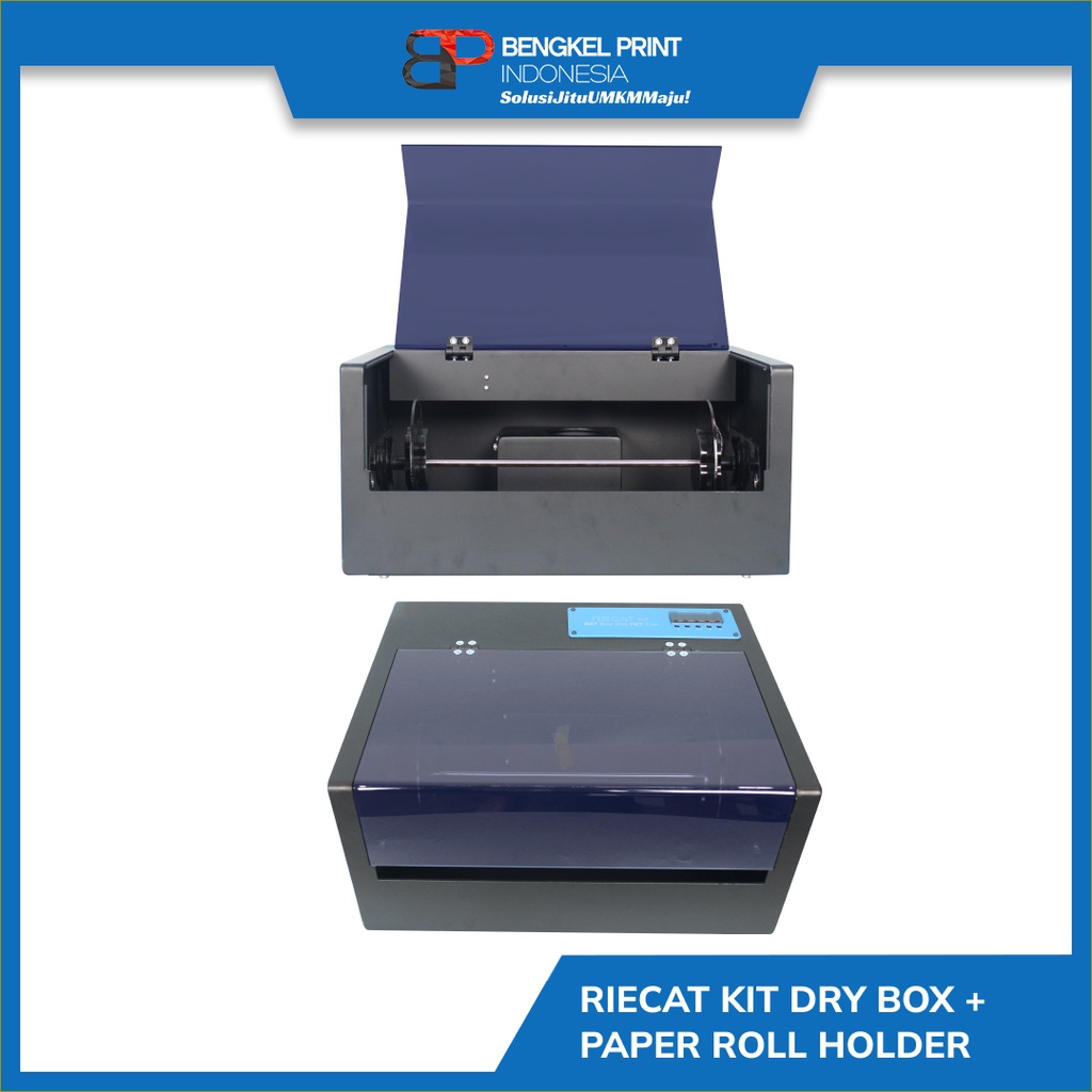 Riecat Kit Dry Box + Paper Roll Holder | Paket DTF