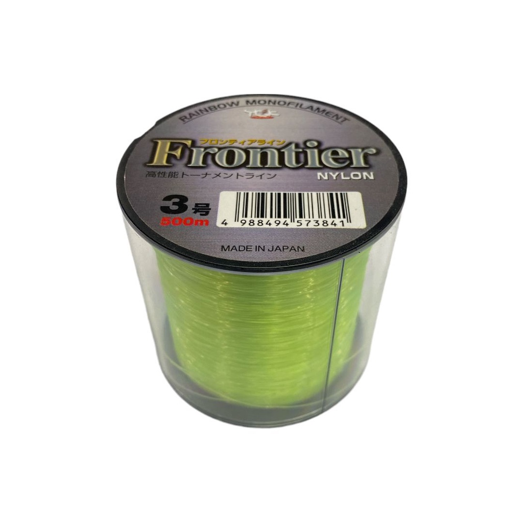YGK Frontier Line Nylon 500m No. 3  / 12lb / 0.28mm - Fluorescent Green (3841)
