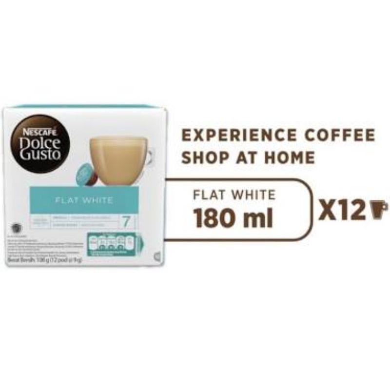 

Nescafe Dolce gusto kopi kapsul flat white