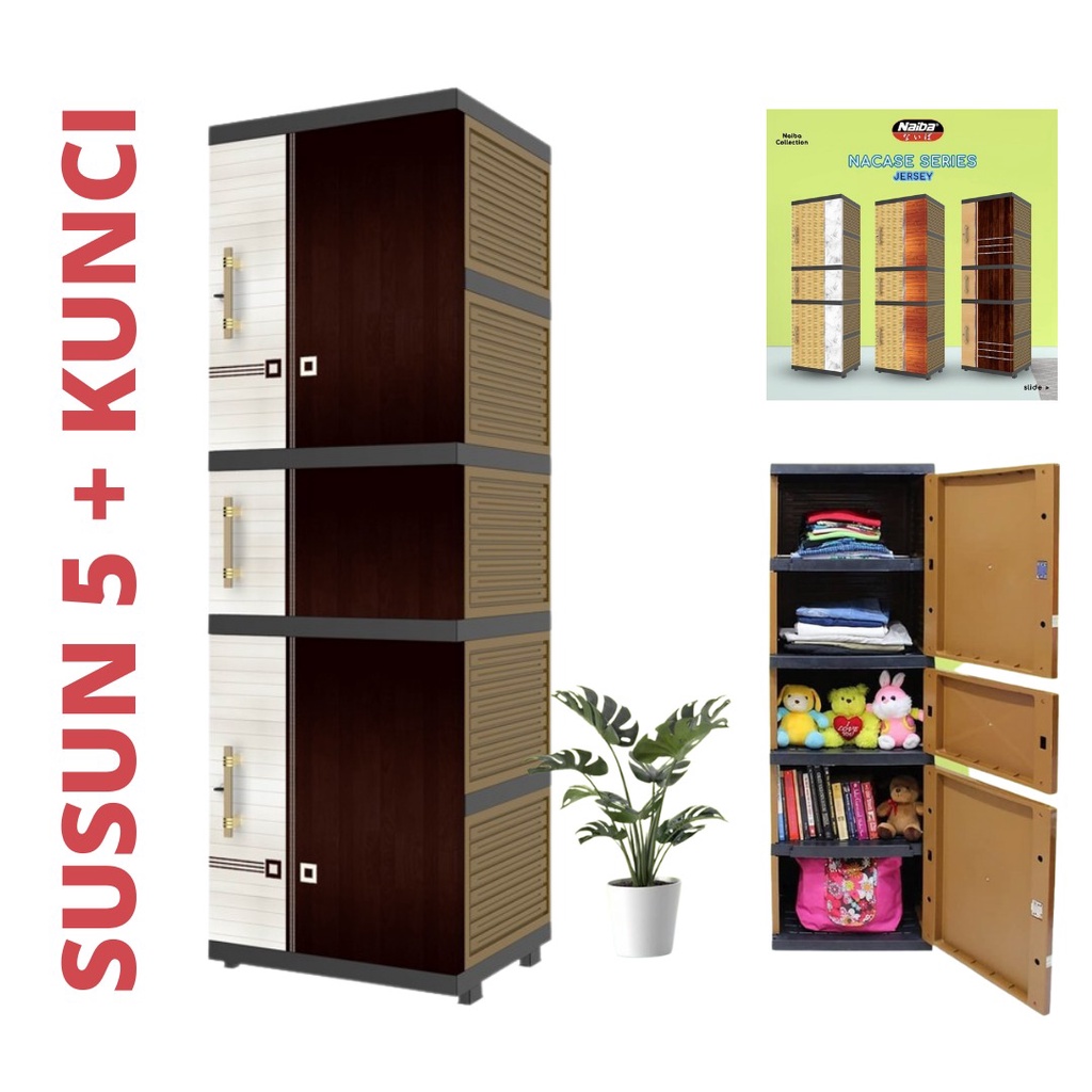 Jual LEMARI PLASTIK NAIBA NACASE 1 PINTU KUNCI SERBAGUNA NAKAS MODERN