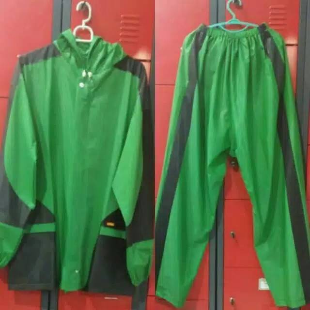 Jas Hujan Elmondo Setelan ojek 932 / jas hujan ojol / jas hujan jumbo dewasa / jas ujan hijau laris / Jas Hujan Setelan Ojek Jaket Celana Tipe 932 - Raincoat Dewasa Elmondo Ojek Pria Wanita Murah - Hijau / Mantel Ojek / Jas Hujan Jumbo Pria Wanita Unisex