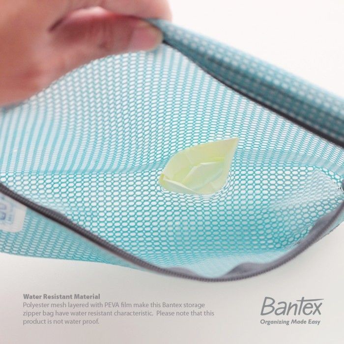 Bantex Zipper Storage Pouch Handbag Pencil Case #8108