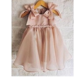 gaun pesta anak organza
