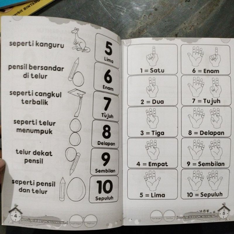 buku juara cepat berhitung matematika isi 2 buku 1&amp; 2.15×24 CM