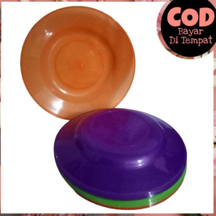 SET ISI 6 PCS PIRING MAKAN PLASTIK PIRING PLASTIK POLOS