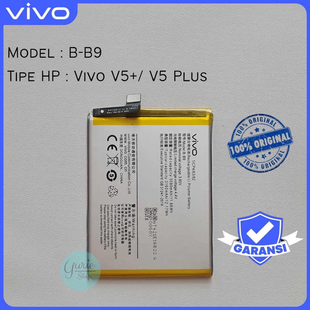 BATERAI BATTERY BATRE VIVO V5+ V5 PLUS BB9 B-B9 ORIGINAL