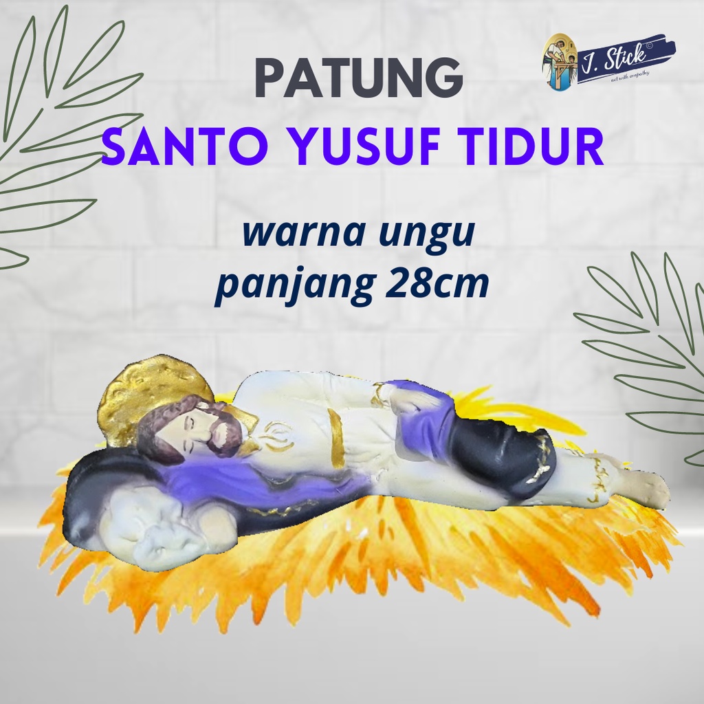 PATUNG ST. YUSUF TIDUR , 28 CM