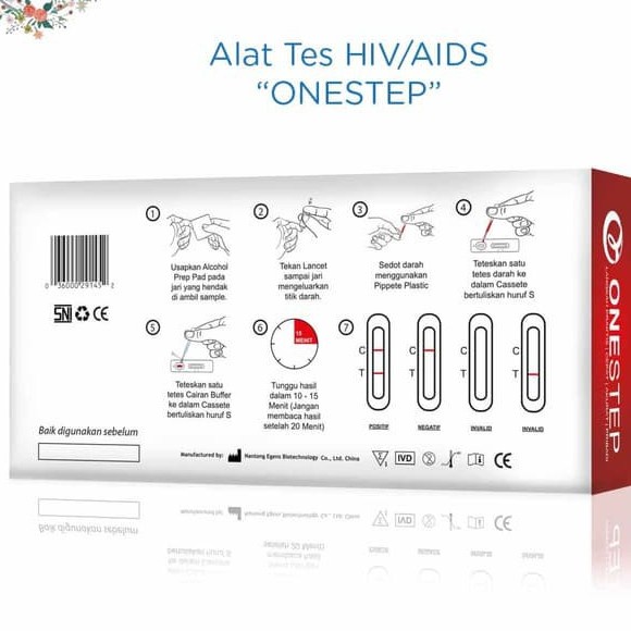 ONESTEP HIV TEST - Alat uji HIV akurat / Alat Tes HIV Akurat asli