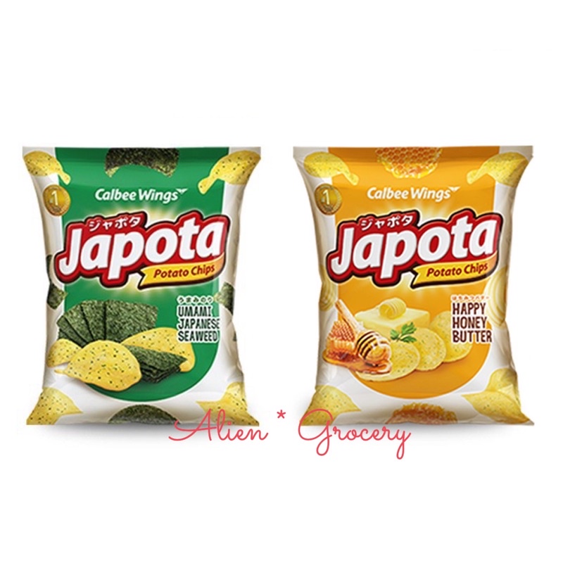JAPOTA POTABEE Potato Chips Keripik Kentang Honey Butter Seaweed Sambal Bawang 65gr