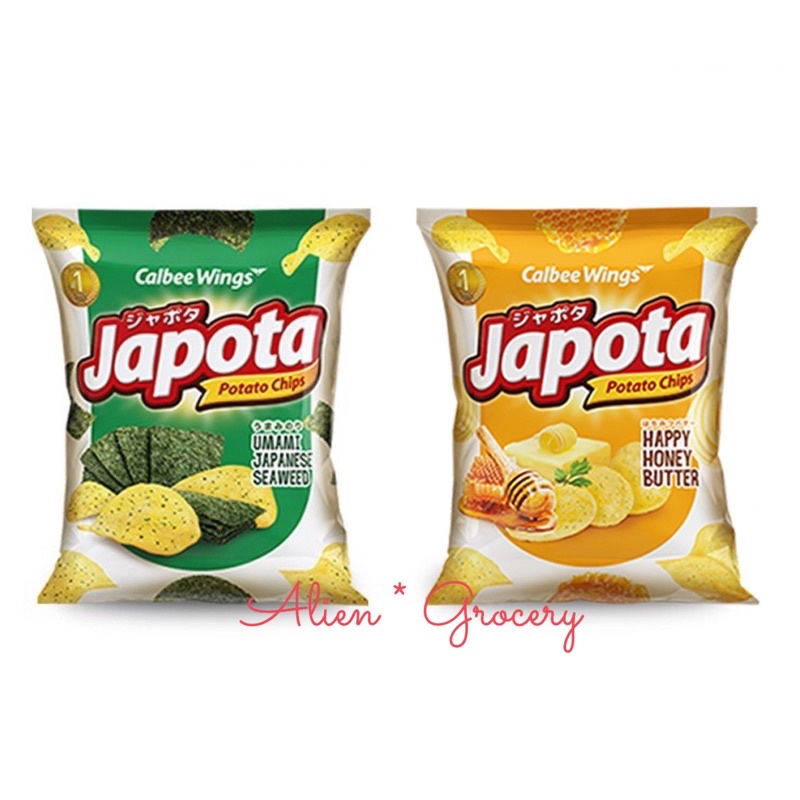 JAPOTA POTABEE Potato Chips Keripik Kentang Honey Butter Seaweed Nipis Pedas Beef BBQ 65gr