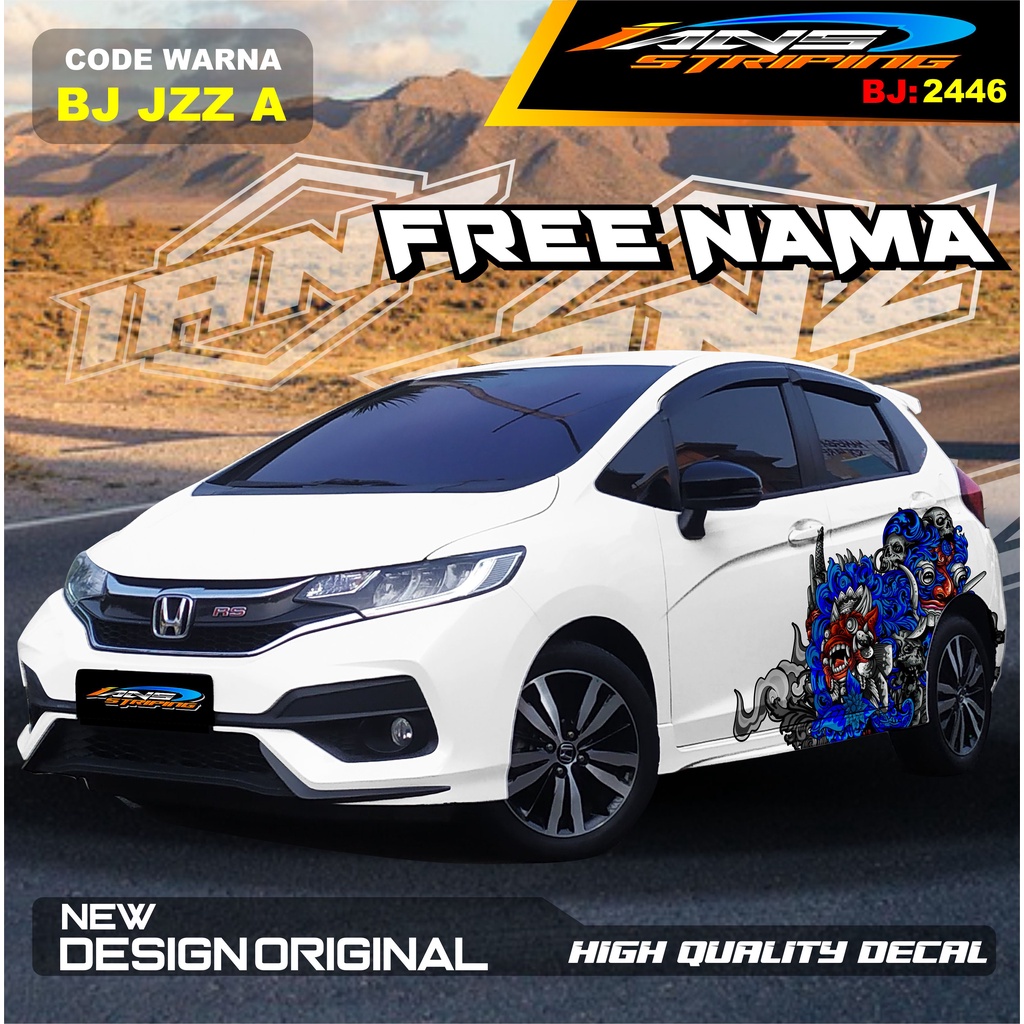 DECAL STIKER MOBIL HONDA JAZZ / VARIASI STICKER MOBIL BODY SAMPING BRIO AGYA AYLA / DECAL STIKER MOBIL ALL TYPE / STIKER MOBIL