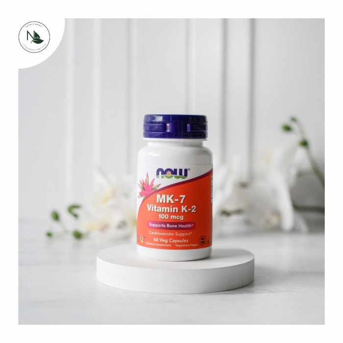 

Now MK-7 Vitamin K-2 100mcg - 60 Veg Capsules