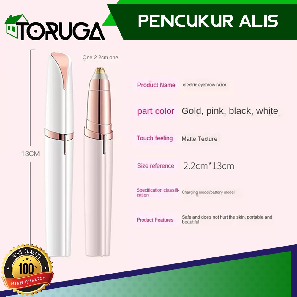 ALAT CUKUR ALIS BULU TANPA RASA SAKIT IMPORT ELEKTRIK MURAH PENCUKUR HALUS BESAR