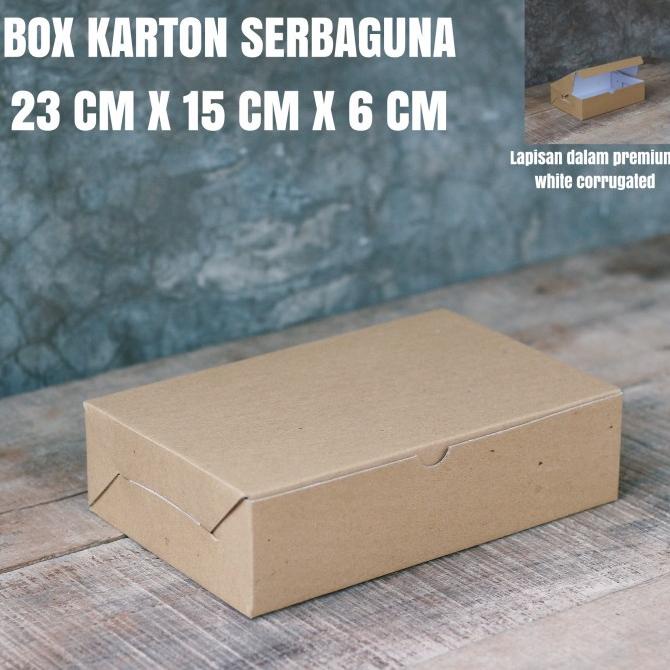 

BOX KARTON 23 X 15 X 6 - KOTAK PACKING KARTON CORRUGATED