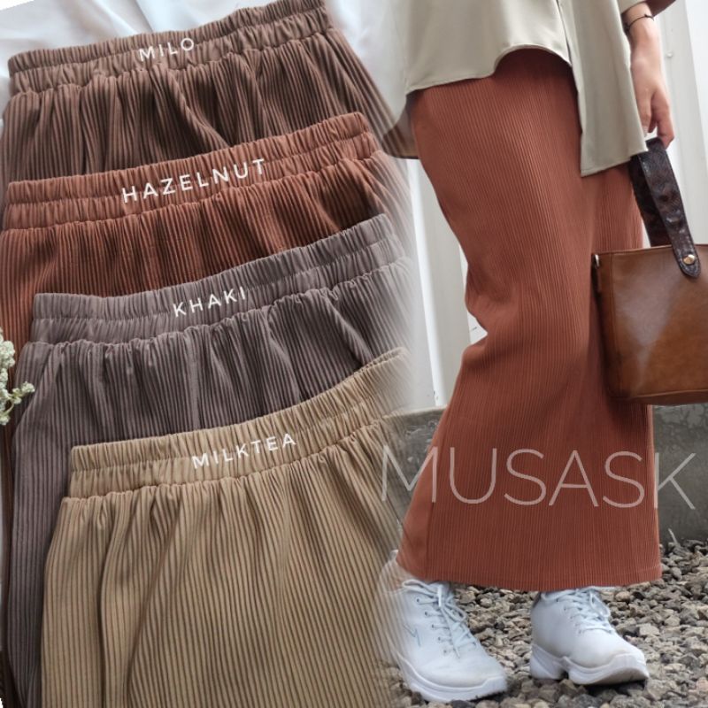 ROK SPAN PLISKET LIDI / ROK PLISKET SPAN / KODE 08