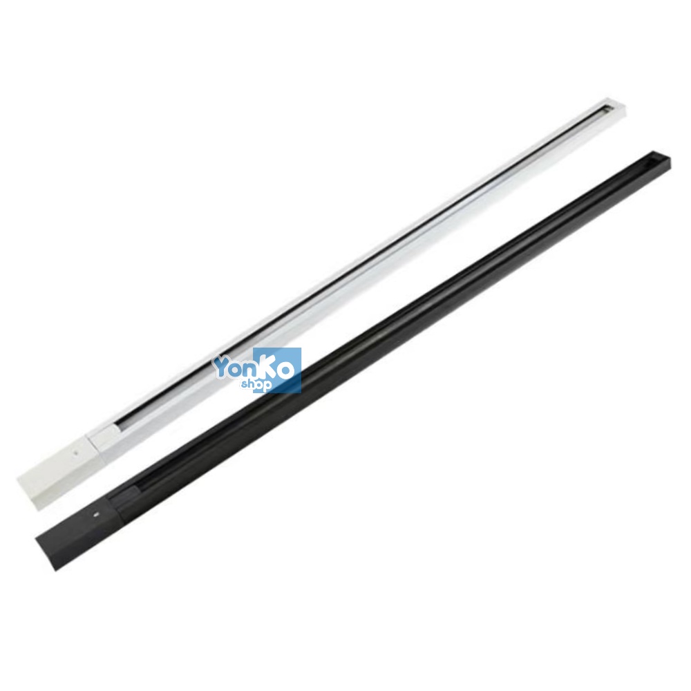Rel for Lampu Sorot Track Light Rel Panjang 1 meter Bahan Aluminum / Jalur Aluminium Rel untuk Lampu