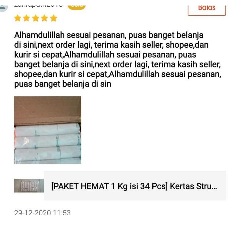 

g6✹Diskon Promo→ [PAKET HEMAT 1 Kg isi 34 Roll ] KERTAS THERMAL STRUK AGEN BRI LINK UNTUK PRINTER PORTABLE 58x30 57x30 J99 ✹