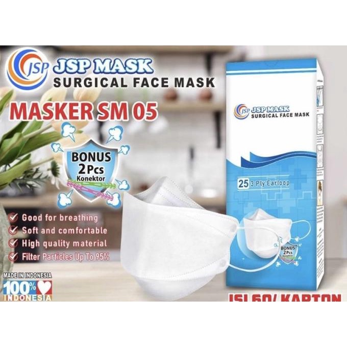 Masker JSP SM 05/Masker Medis 3Ply/Masker KF94 isi 25Pcs 88-mainananakkecil2 Ayo Order