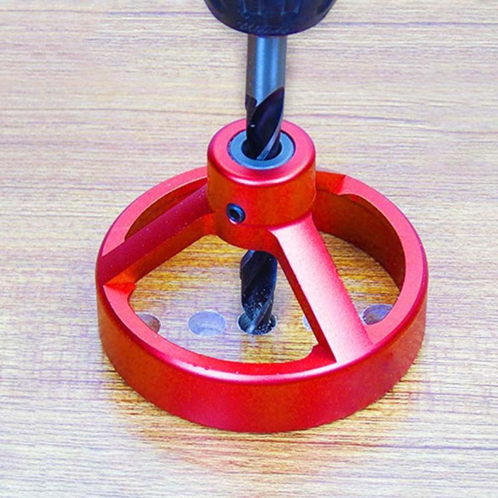 Lanfy Hole Puncher 90derajat Alat Panduan Mata Bor Aluminum Alloy Carpenter Locator