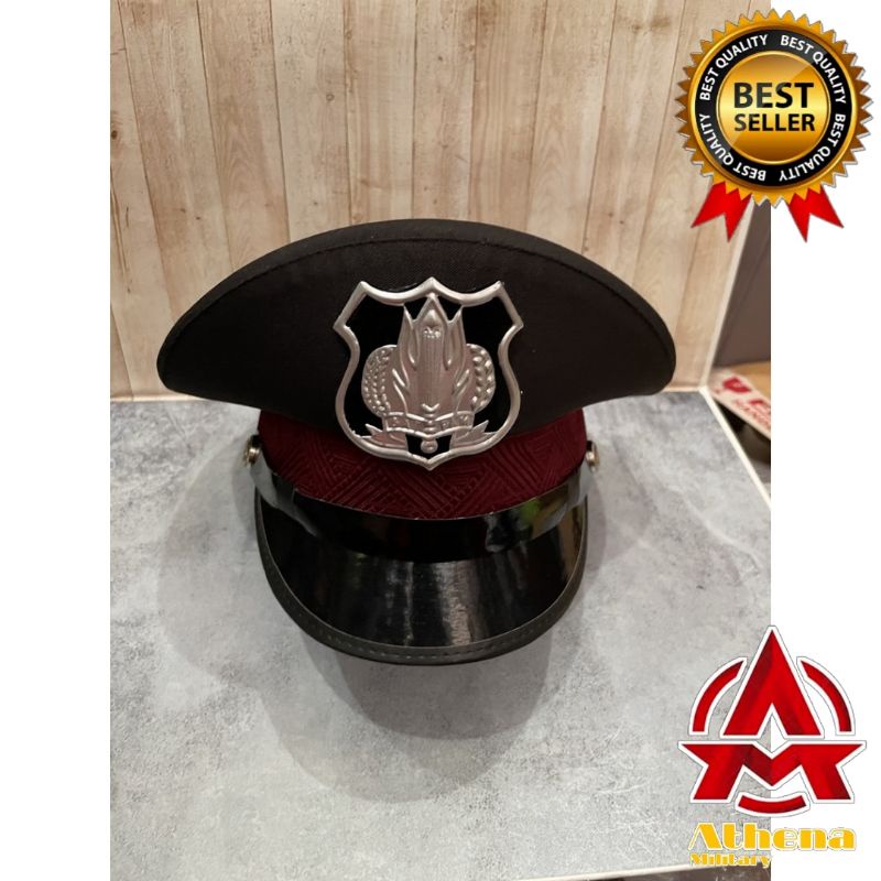 Topi Pet Security Topi Pet Satpam TopiPDH Satpam Cokelat