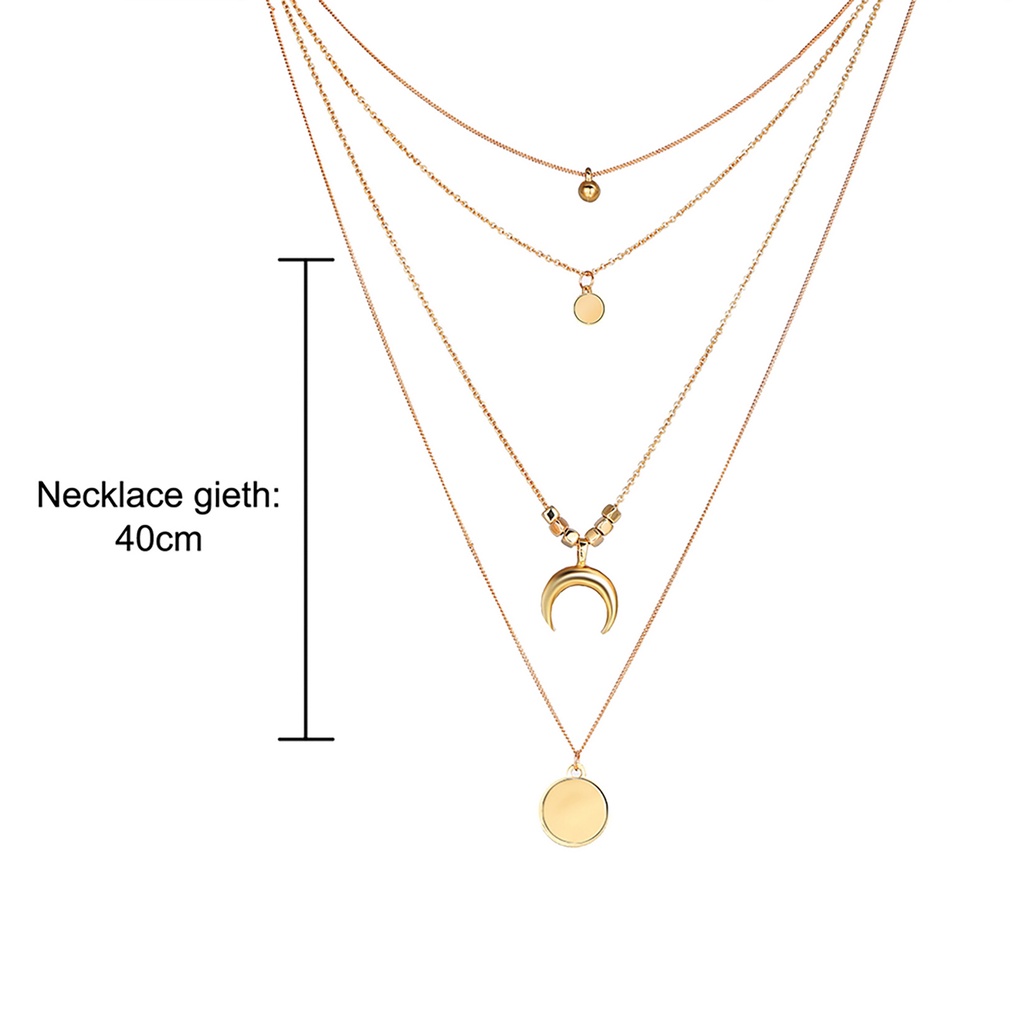 Kalung Rantai Panjang Bahan Stainless Steel Warna Silver Untuk Kencan