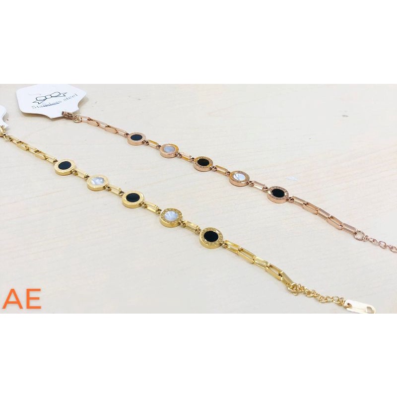 Fourfashion Gelang Titanium Motif Terbaru BV Premium S190