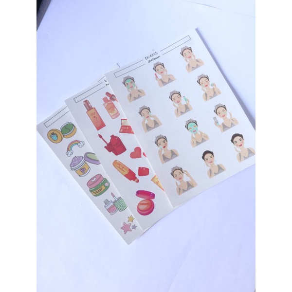 

[TINTINS.CO] STICKER AESTHETIC Skincare Cute UNTUK Scrapbook / Laptop / HP / Tumblr (1 lembar)
