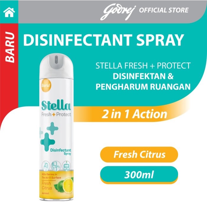 STELLA DISINFECTAN FRESH CITRUS 300ML COVID 19