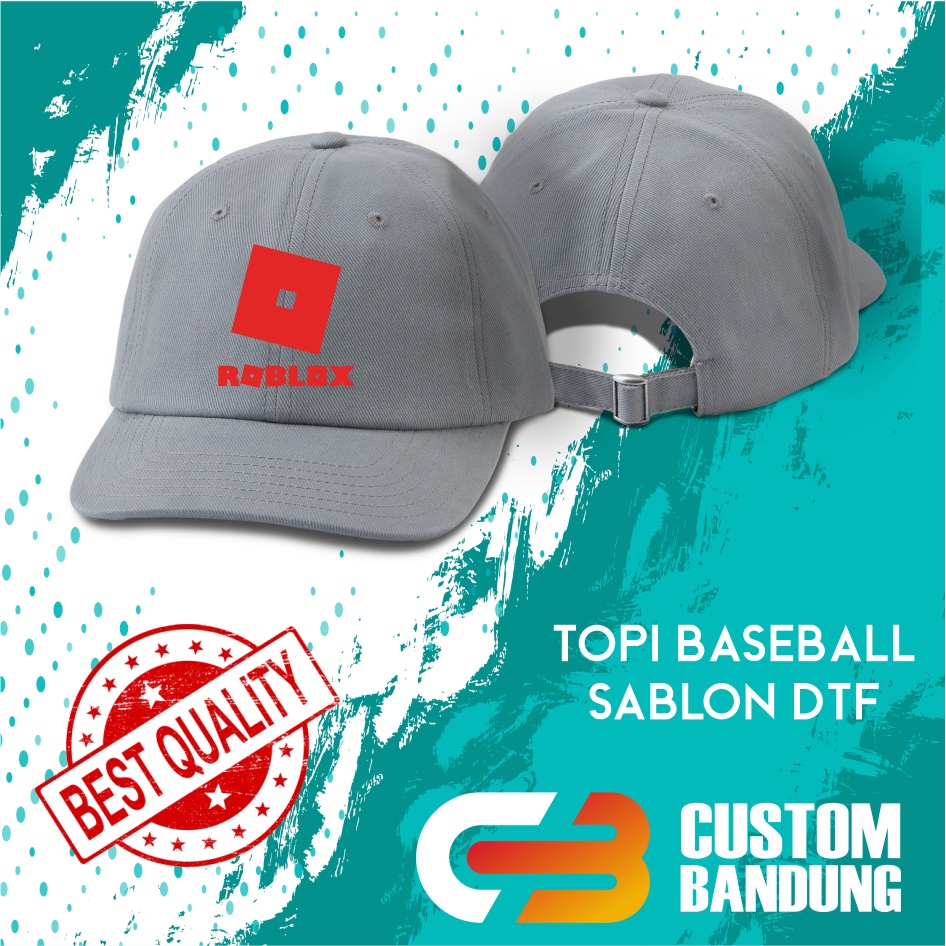 Topi Baseball ROBLOX Pria Wanita Topi Cap Bisa Tulis Nama Bisa COD Original High Premium Quality