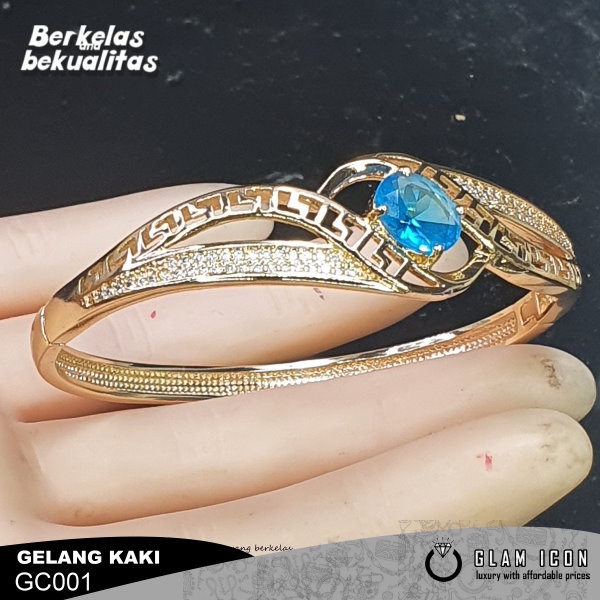 Bangle ukir Mata Motif Rate Ctr warna G2070 GBG